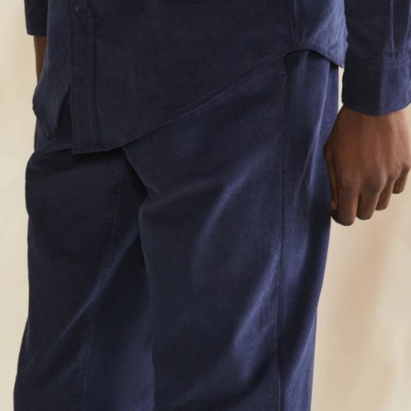 Onia Corduroy Pull On Pants in Navy Blue Size XXL NWT - Picture 3 of 11
